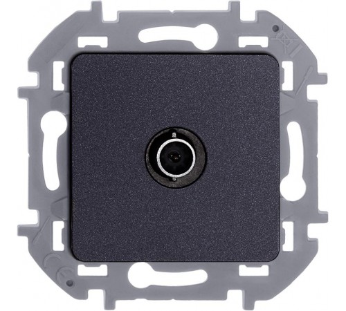 Inspiria Антрацит Розетка телевизионная TV "звезда" С/У 2 дБ 0-2400 мГц без рамки  673853  Legrand