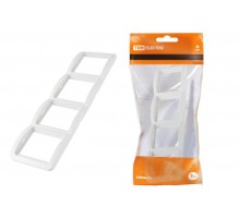 Рамка 4-ая вертикальная белая "Валдай"   SQ1804-0022  TDM