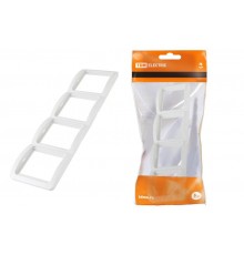 Рамка 4-ая вертикальная белая "Валдай"   SQ1804-0022  TDM