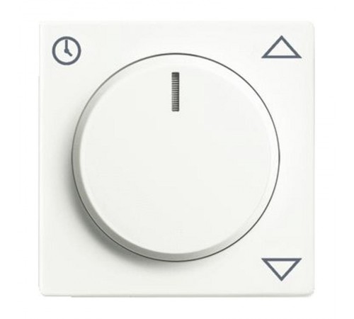 Плата центральная (накладка) для комфортного механизма жалюзи 6419 U, серия solo/future, белый бархат  6430-0-0363   2CKA006430A0363  ABB