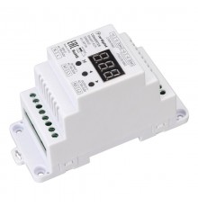 Конвертер SMART-K29-DMX512 (230V, 2x1.2A, TRIAC, DIN) (Arlight, Пластик)  027130  Arlight