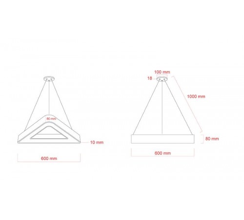 Светильник светодиодный Geometria Delta SPO-153-W-40K-030 30Вт 4000К 2100Лм IP40 600*600*80 белый подвесной ЛТ  Б0058872  ЭРА