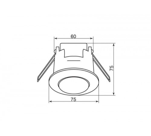 Датчик движения и освещенности SEN86 230V 1200W 6m 360° (встраиваемый) белый  22061  FERON