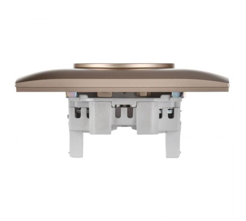 SKANDY Розетка 2-местная без з/к/ш 10А в сб. SK-R10Sa песочный  SK-R20-10-K98-F  IEK