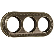 WL70-frame-03/ Электроустановочные изделия - Рамка на 3 поста (бронза)  a037199  Werkel