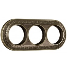 WL70-frame-03/ Электроустановочные изделия - Рамка на 3 поста (бронза)  a037199  Werkel