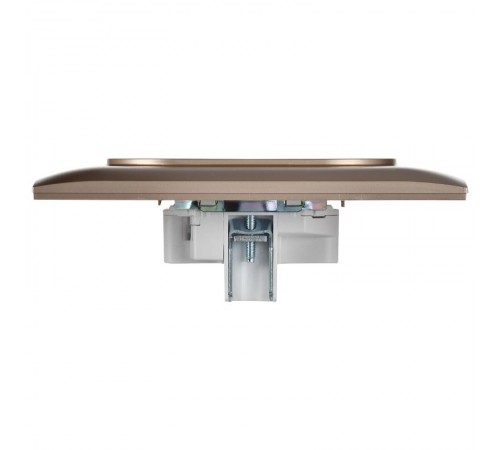 SKANDY Розетка 2-местная без з/к/ш 10А в сб. SK-R10Sa песочный  SK-R20-10-K98-F  IEK