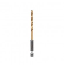 Сверло по металлу, 4мм, Р6М5, ТИТАН, шестигранный хвостовик (1 шт. в упаковке) DIN 338  KR-91-5503  Kranz