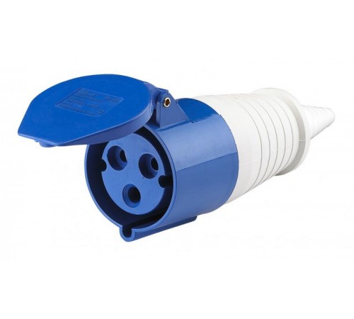 Розетка переносная 223 2Р+РЕ 32А 220В IP44 РП-102   26013DEK  DEKraft