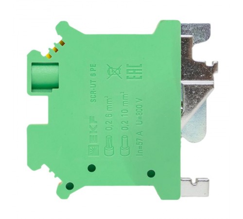 Клеммная колодка винтовая 6 UT земля scr-ut-6-pe  EKF
