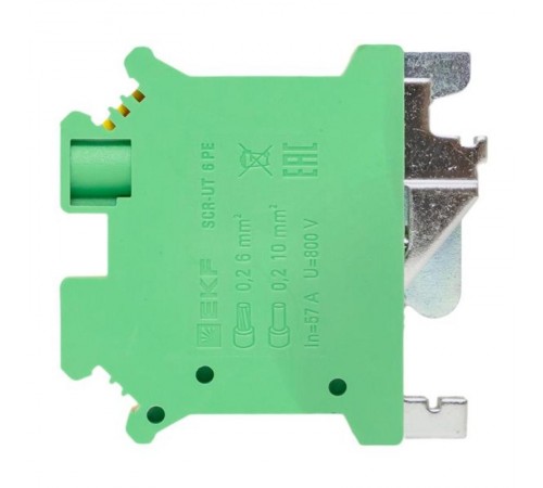 Клеммная колодка винтовая 6 UT земля scr-ut-6-pe  EKF