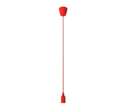 Светильник подвесной шнур под лампу Decor PL013 красный E27, 1 м, 1/40  PL013  Gauss