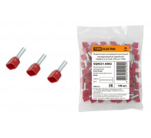 Наконечник штыревой втулочный изолированный (двойной) НШвИ (2) 0,75х8 (100 шт)   SQ0521-0002  TDM