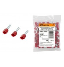 Наконечник штыревой втулочный изолированный (двойной) НШвИ (2) 0,75х8 (100 шт)   SQ0521-0002  TDM