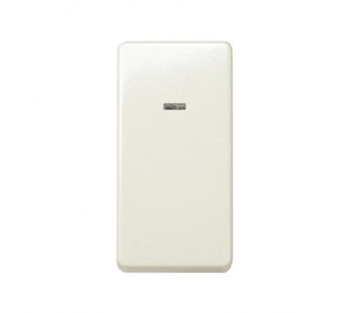 Simon 27 Выключатель двухполюсный с контрольной подсветкой, 16А 250В, узкий модуль, S27, слоновая кость  27134-61  Simon