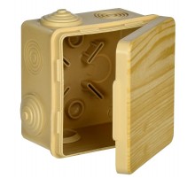 Коробка расп. КМ 80х80х50мм о/к IP54 7 вв. сосна  UKO31-080-080-050-K34-54  IEK