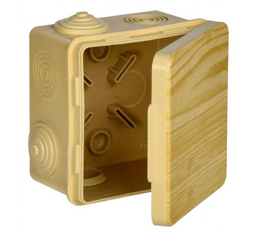 Коробка расп. КМ 80х80х50мм о/к IP54 7 вв. сосна  UKO31-080-080-050-K34-54  IEK