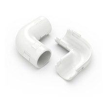 Соединитель угловой разборный белый d16 мм (5шт/700шт уп/кор)  PR13.02450  Промрукав