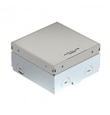 Лючок UDHOME-ONE пустой (крышка без выемки) 140х140х75-105 мм, нагрузка 1529 кг, нержавеющая сталь  7368280  OBO Bettermann