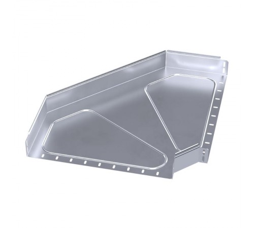 Угол горизонтальный 90 градусов Стандарт INOX (AISI 316) 500х80  PR16.3540  Промрукав