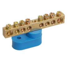 Шина PE "земля" на одном угловом изол ШНИ-6х9-18-У1-Ж   YNN10-69-18C1-K05  IEK 