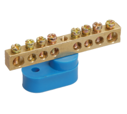 Шина PE "земля" на одном угловом изол ШНИ-6х9-18-У1-Ж   YNN10-69-18C1-K05  IEK 