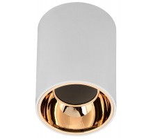 Светильник точечный  4111 накл. потолочн. GU10 белый/золото пласт.  LT-UPB0-4111-GU10-1-K22  IEK