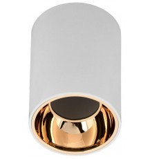 Светильник точечный  4111 накл. потолочн. GU10 белый/золото пласт.  LT-UPB0-4111-GU10-1-K22  IEK