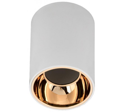 Светильник точечный  4111 накл. потолочн. GU10 белый/золото пласт.  LT-UPB0-4111-GU10-1-K22  IEK