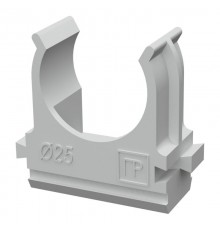 Крепеж-клипса для труб АБС-пластик д25 (10шт/500шт уп/кор)  PR.02625м  Промрукав