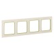 Стокгольм Рамка 4-местная белая с линией цвета зеленый PROxima  EAM-G-303-10  EKF