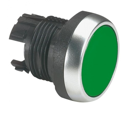 Кнопка с пружинным возвратом  22,3 - Osmoz - для комплектации - потайная головка - без подсветки - зеленый  023802  Legrand