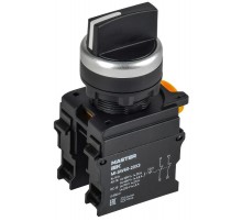 Переключатель 3 положения 2NC чёрный MASTER  MI-SW60-20X3-5-24-3-K02  IEK