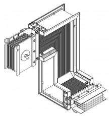 Секция Z вниз лев. 5000А Cu 3L+N+PER IP55 тран. IEK  LB-5000C4-35-F-ZDL  IEK