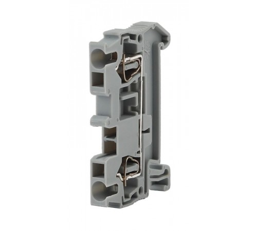 NO-222-37 Акс-ры для сборки и монтажа электрощитового об-я ЭРА NO-222-37 Зажим клеммный безвинтовой (ЗНБ) 6 мм2 52А серый  Б0033376  ЭРА