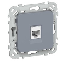 FLITE Розетка компьютерная RJ45 кат.5Е UTP РК5е-1-0-ФлМ маренго  FI-K12-1-K35  IEK