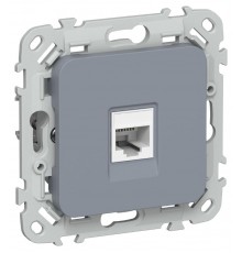 FLITE Розетка компьютерная RJ45 кат.5Е UTP РК5е-1-0-ФлМ маренго  FI-K12-1-K35  IEK