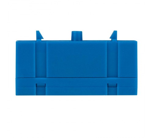 Шина "0" N (6х9мм) 8 отверстий латунь синий изолированный корпус на DIN-рейку EKF PROxima  sn0-63-8-ib  EKF