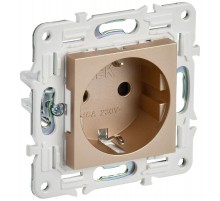 SKANDY Розетка с з/к/ш 16А б/к SK-R06Sa песочный  SK-R14-16-1-K98  IEK