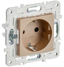 SKANDY Розетка с з/к/ш 16А SK-R04Sa песочный  SK-R14-16-K98  IEK