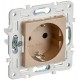 SKANDY Розетка с з/к/ш 16А б/к SK-R06Sa песочный  SK-R14-16-1-K98  IEK