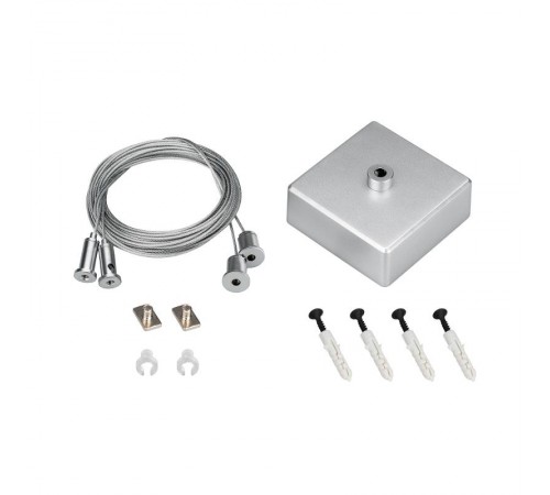 Подвес ARL-2x4m Set (Silver box, Pad 9x2mm) (Arlight, Металл)  040294  Arlight