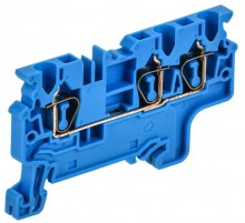 ARMAFIX Клемма пруж. CX2.5-3 BU 2,5мм2 3-конт. синяя  AF-CT40-00-3-K07-002  IEK