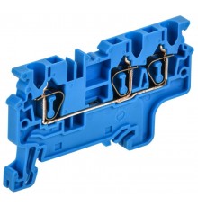 ARMAFIX Клемма пруж. CX2.5-3 BU 2,5мм2 3-конт. синяя  AF-CT40-00-3-K07-002  IEK