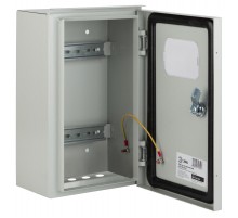 Щит учета металлический навесной ЩУ-МП (360х225х140) IP55 с окном и кронштейном  Б0032663  ЭРА