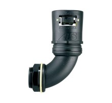 Фитинг AT54/M63/C90/GRY, 90°, полиамид 66/эластомер, серый/желтый, резьба M63, d54, 2 шт. в пачке  7TCA296170R0782  ABB