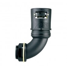 Фитинг AT54/M63/C90/BLY, 90°, полиамид 66/эластомер, черный/желтый, резьба M63, d54, 2 шт. в пачке  7TCA296170R0779  ABB