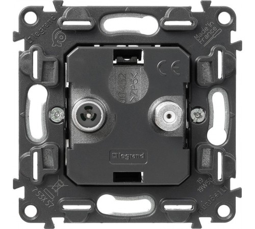 Valena Мех IN'MATIC Розетка TV-SAT "звезда" (5-862МГц/950-2400 МГц)  753057  Legrand