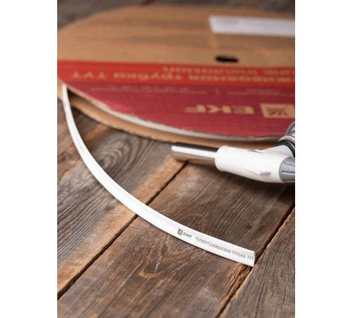 Термоусаживаемая трубка ТУТ нг 8/4 белая EKF PROxima  tut-8-w  EKF