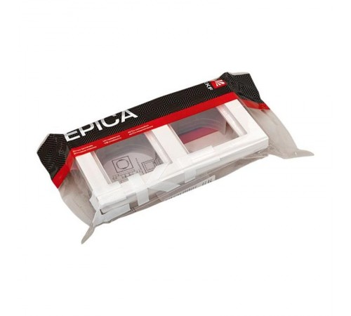 2 - местная рамка, IP44, белая, пластик Эпика EKF  UP1-FPW-02-44  EKF